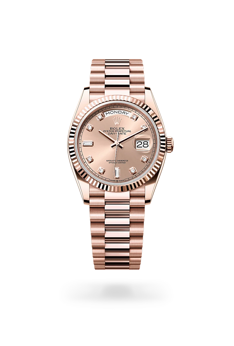 Rolex Day-Date 36, 18-karatowe różowe złoto Everose, M128235-0009 - W.KRUK