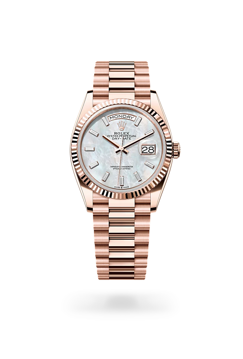 Rolex Day-Date 36, 18-karatowe różowe złoto Everose, M128235-0078 - W.KRUK