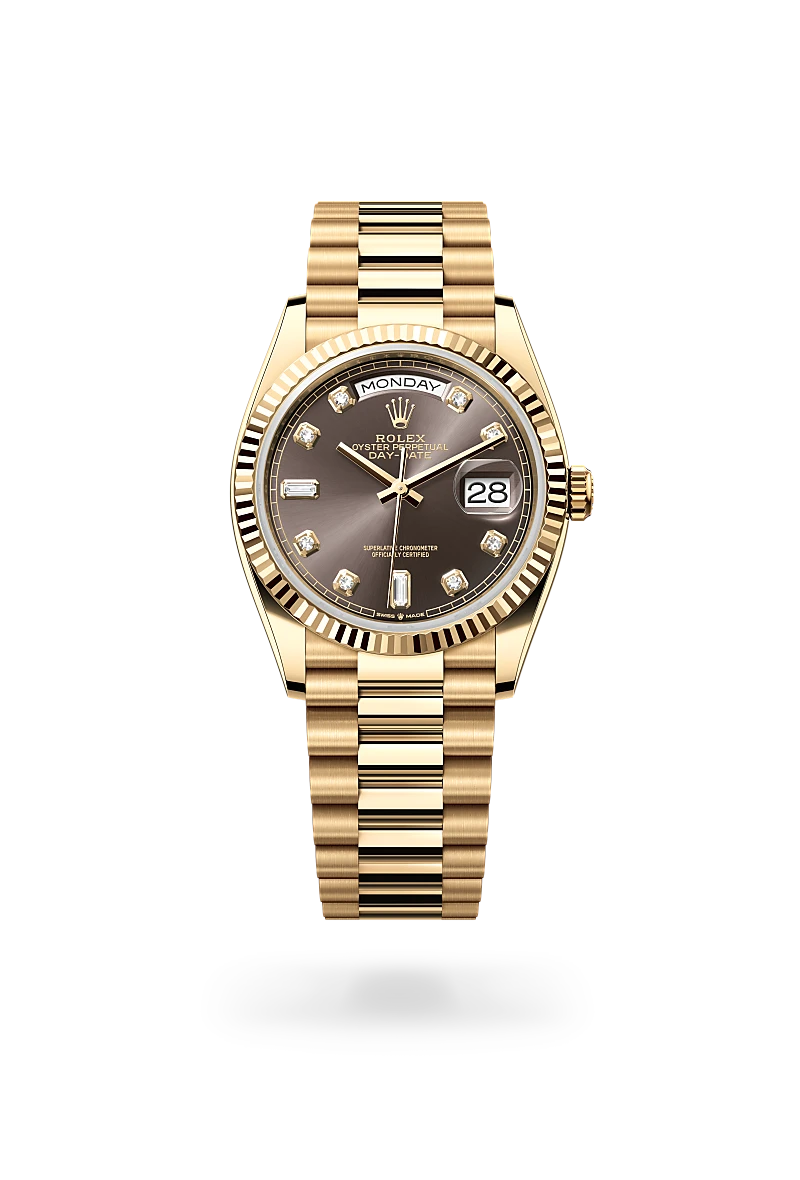 Rolex Day-Date 36, 18-karatowe żółte złoto, M128238-0022 - W.KRUK