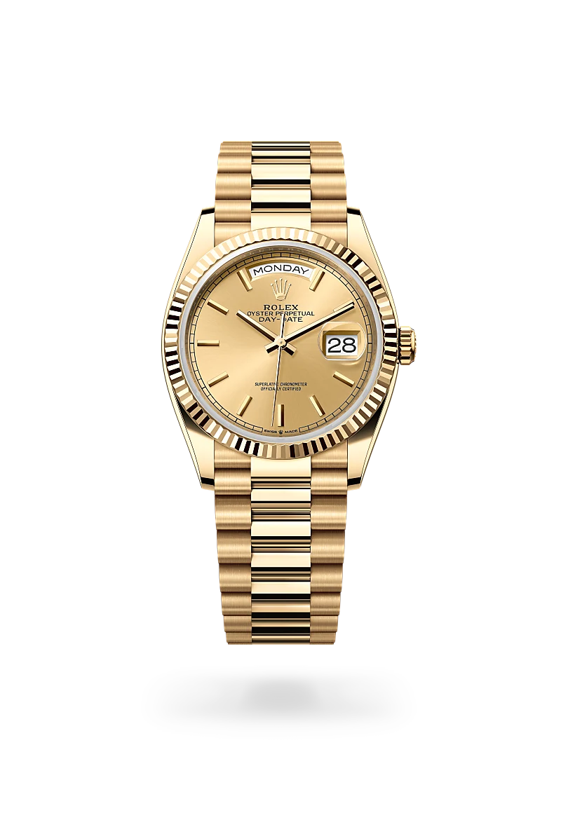 Rolex Day-Date 36, 18-karatowe żółte złoto, M128238-0045 - W.KRUK
