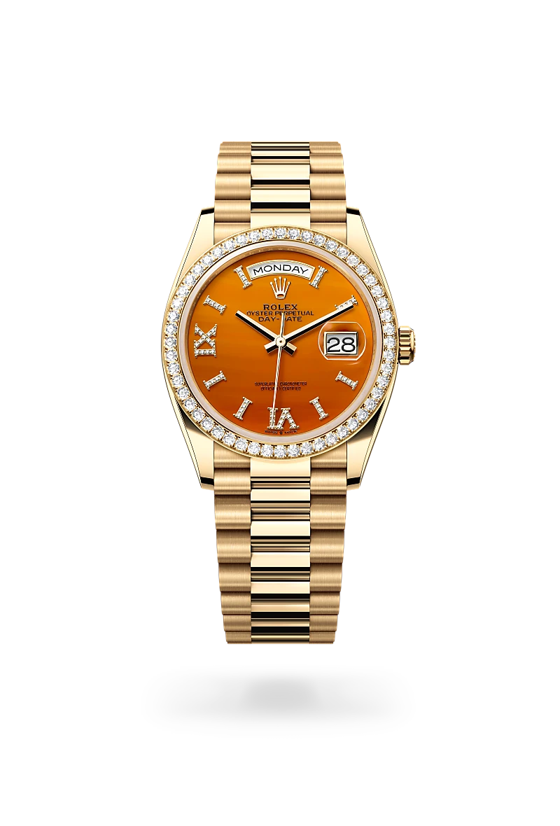 Rolex Day-Date 36, 18-karatowe żółte złoto, M128348RBR-0049 - W.KRUK
