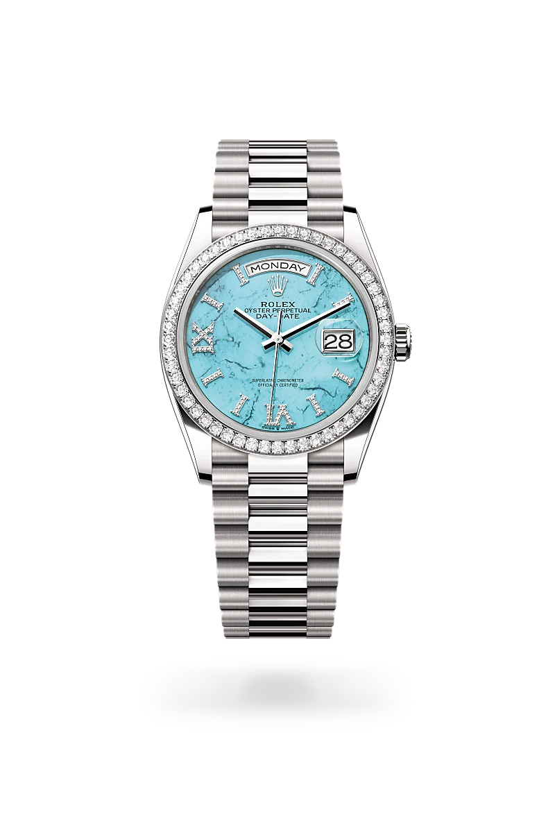 Rolex Day-Date 36, 18-karatowe białe złoto, M128349RBR-0031 - W.KRUK