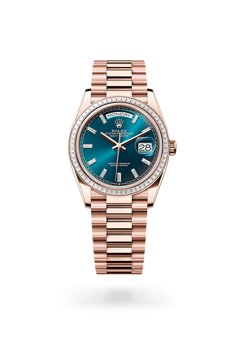 Rolex Day-Date 36, 18-karatowe różowe złoto Everose, M128395TBR-0032 - W.KRUK