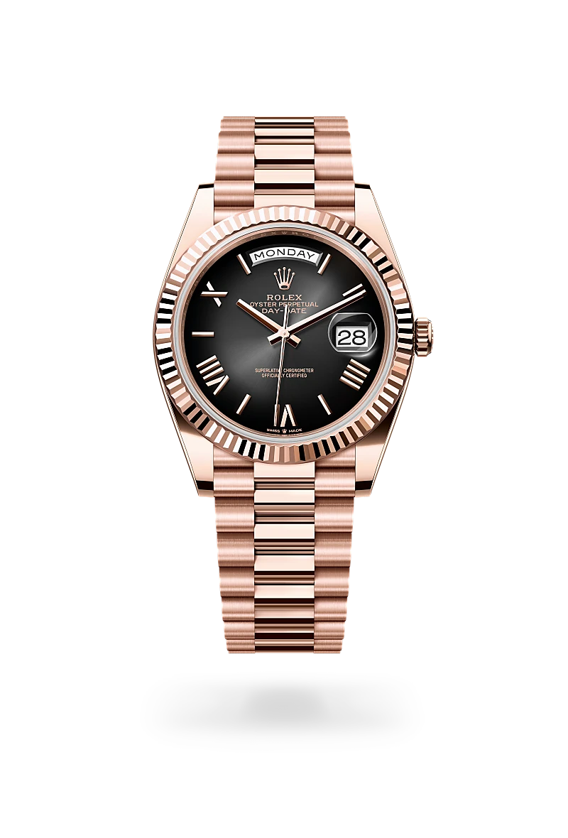 Rolex Day-Date 40, 18-karatowe różowe złoto Everose, M228235-0055 - W.KRUK