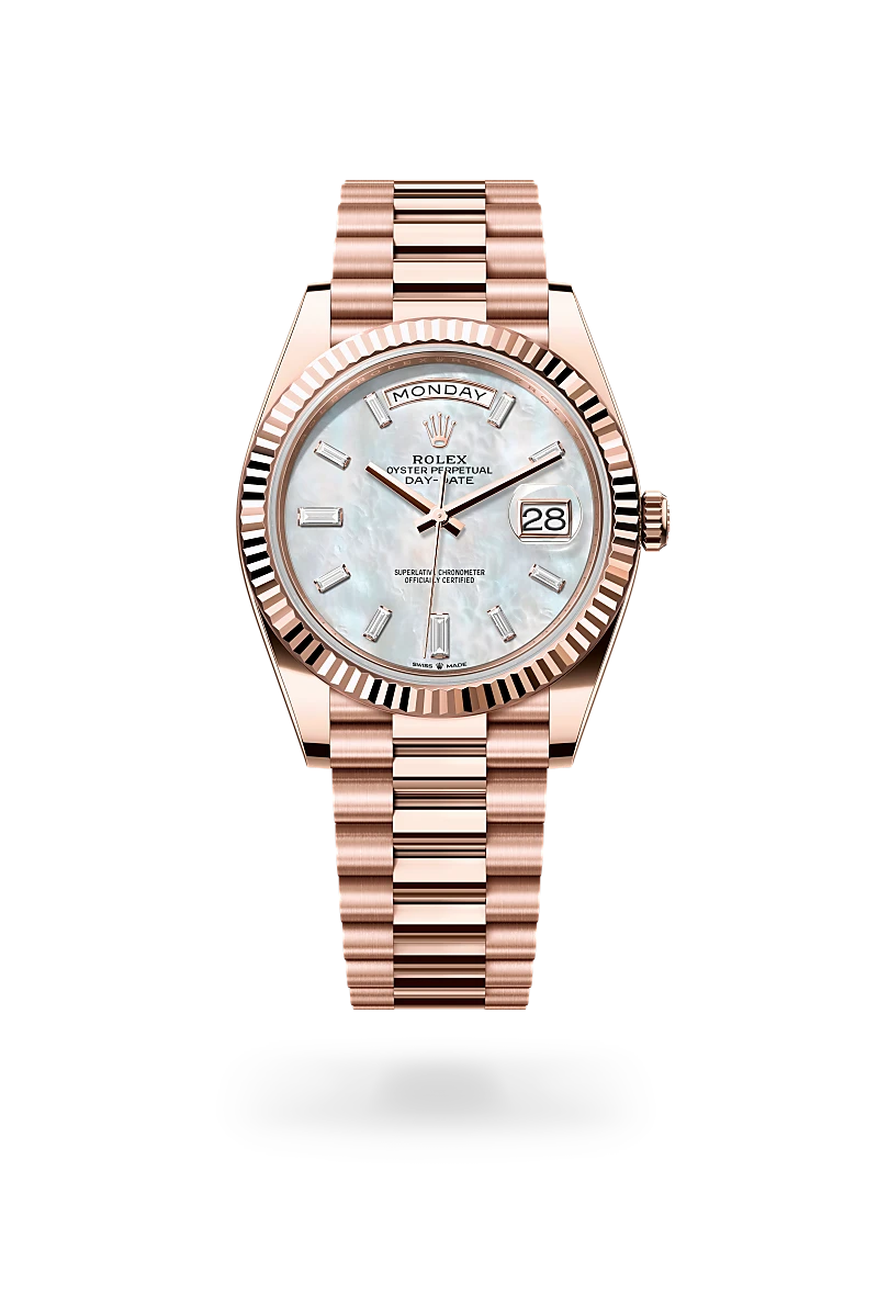 Rolex Day-Date 40, 18-karatowe różowe złoto Everose, M228235-0056 - W.KRUK