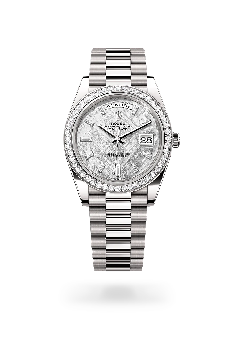 Rolex Day-Date 40, 18-karatowe białe złoto, M228349RBR-0040 - W.KRUK