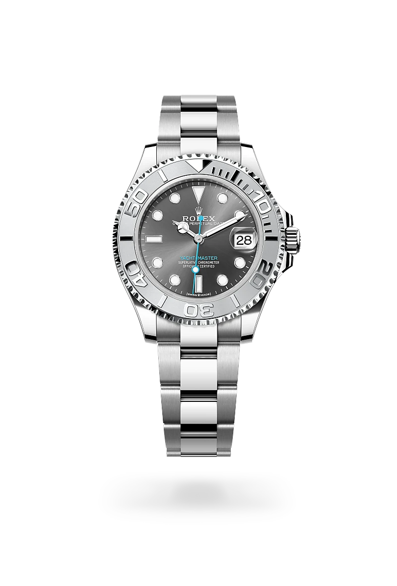 Rolex Yacht-Master 37, Rolesium – połączenie stali Oystersteel i platyny, M268622-0002 - W.KRUK