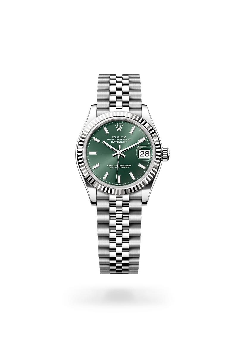 Rolex Datejust 31, Biały Rolesor – połączenie stali Oystersteel z białym złotem, M278274-0018 - W.KRUK