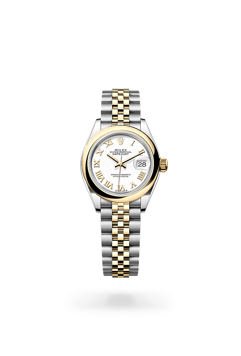 Rolex Lady-Datejust, Żółty Rolesor – połączenie stali Oystersteel z żółtym złotem, M279163-0023 - W.KRUK