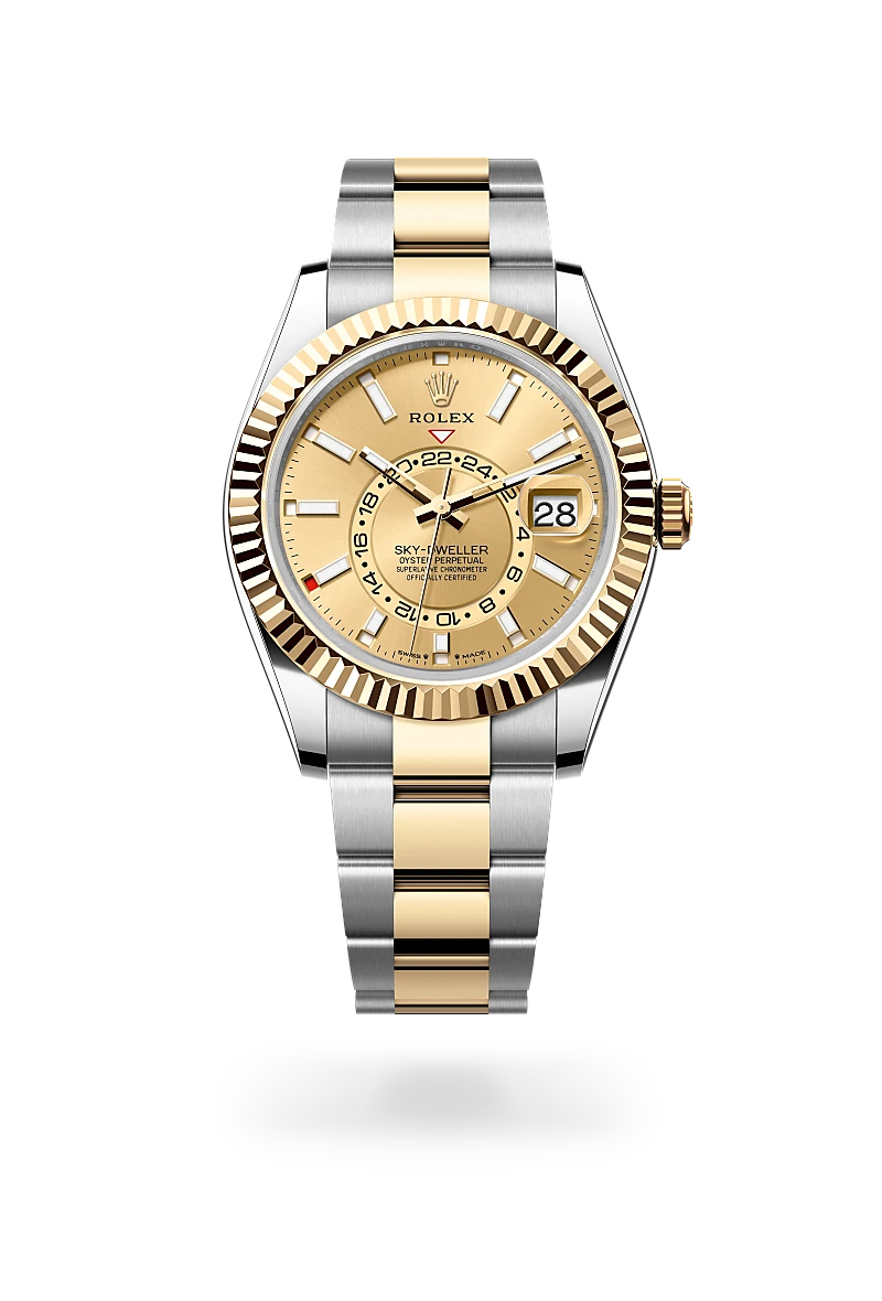Rolex Sky-Dweller, Żółty Rolesor – połączenie stali Oystersteel z żółtym złotem, M336933-0001 - W.KRUK