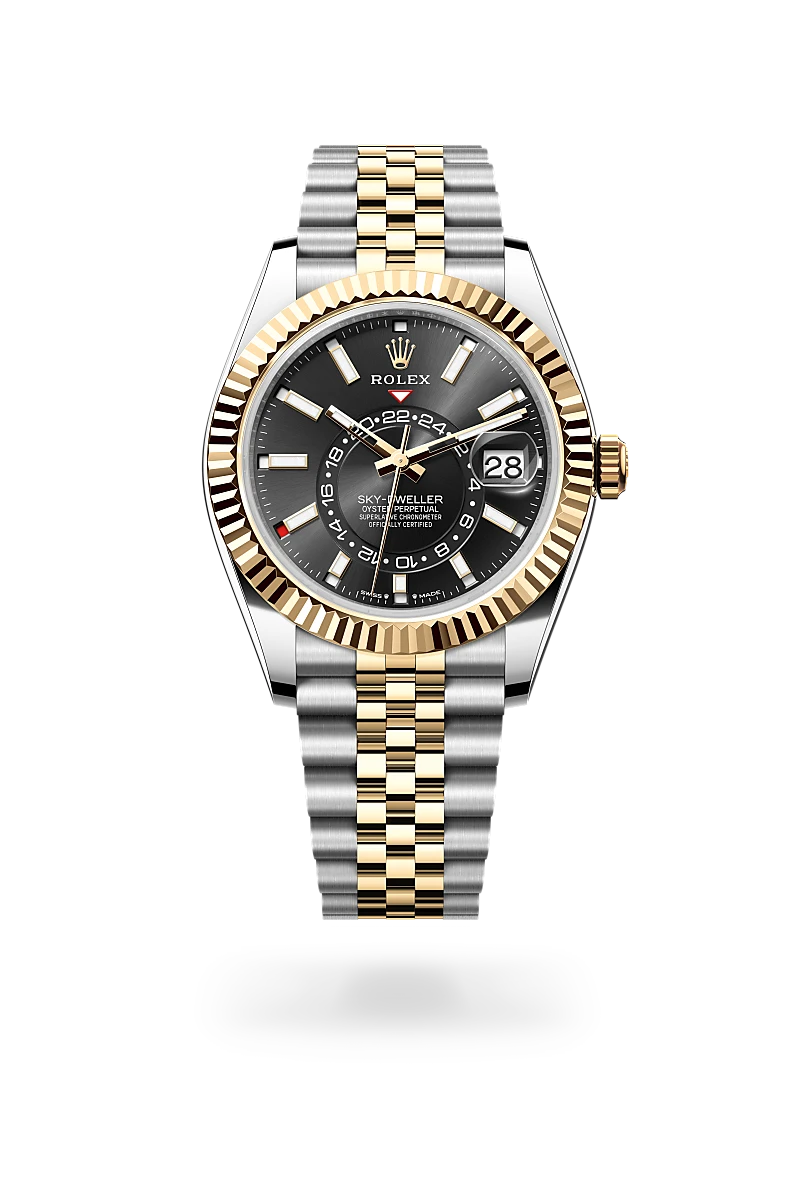 Rolex Sky-Dweller, Żółty Rolesor – połączenie stali Oystersteel z żółtym złotem, M336933-0004 - W.KRUK