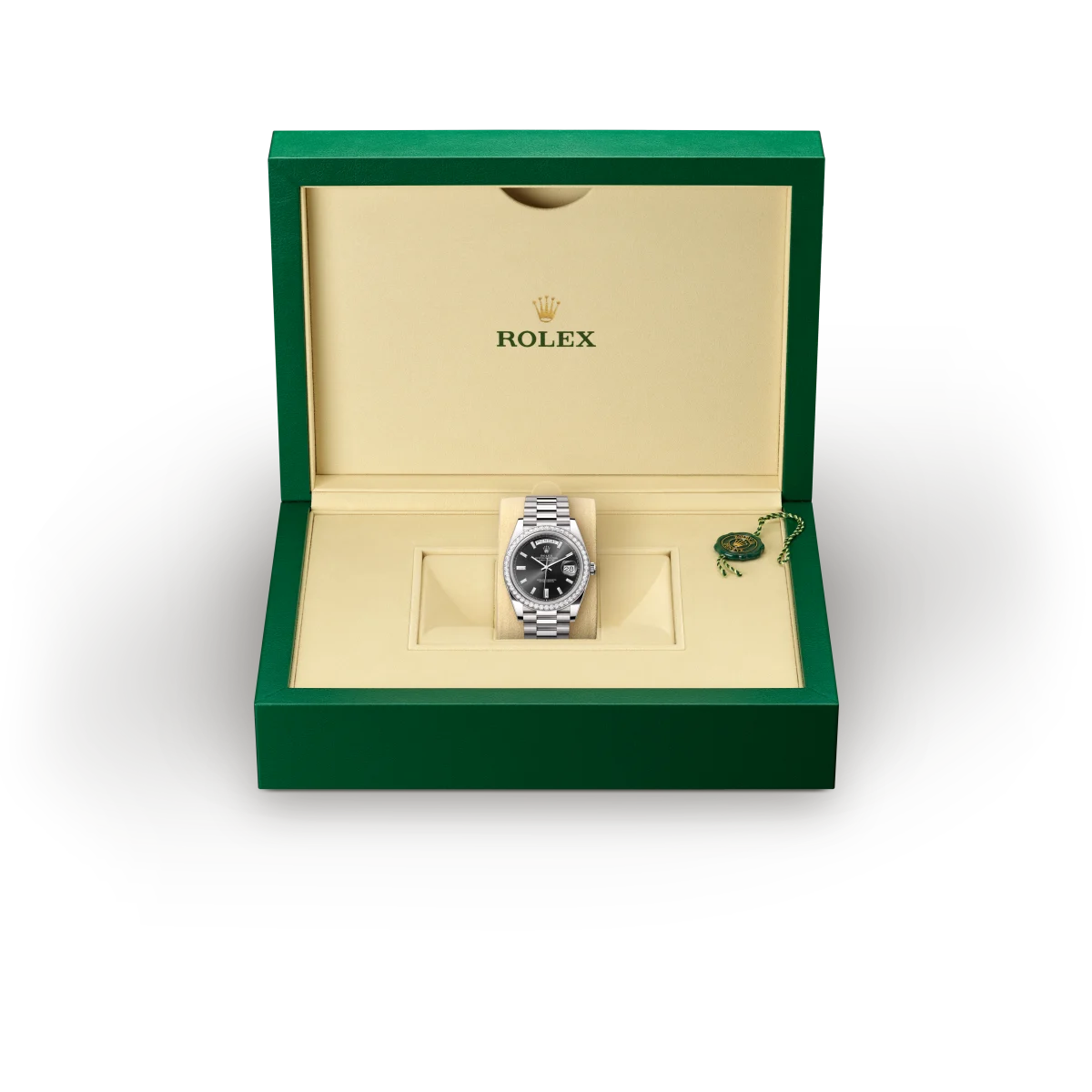 Rolex Day-Date 40, 18-karatowe białe złoto, M228349RBR-0003 - W.KRUK