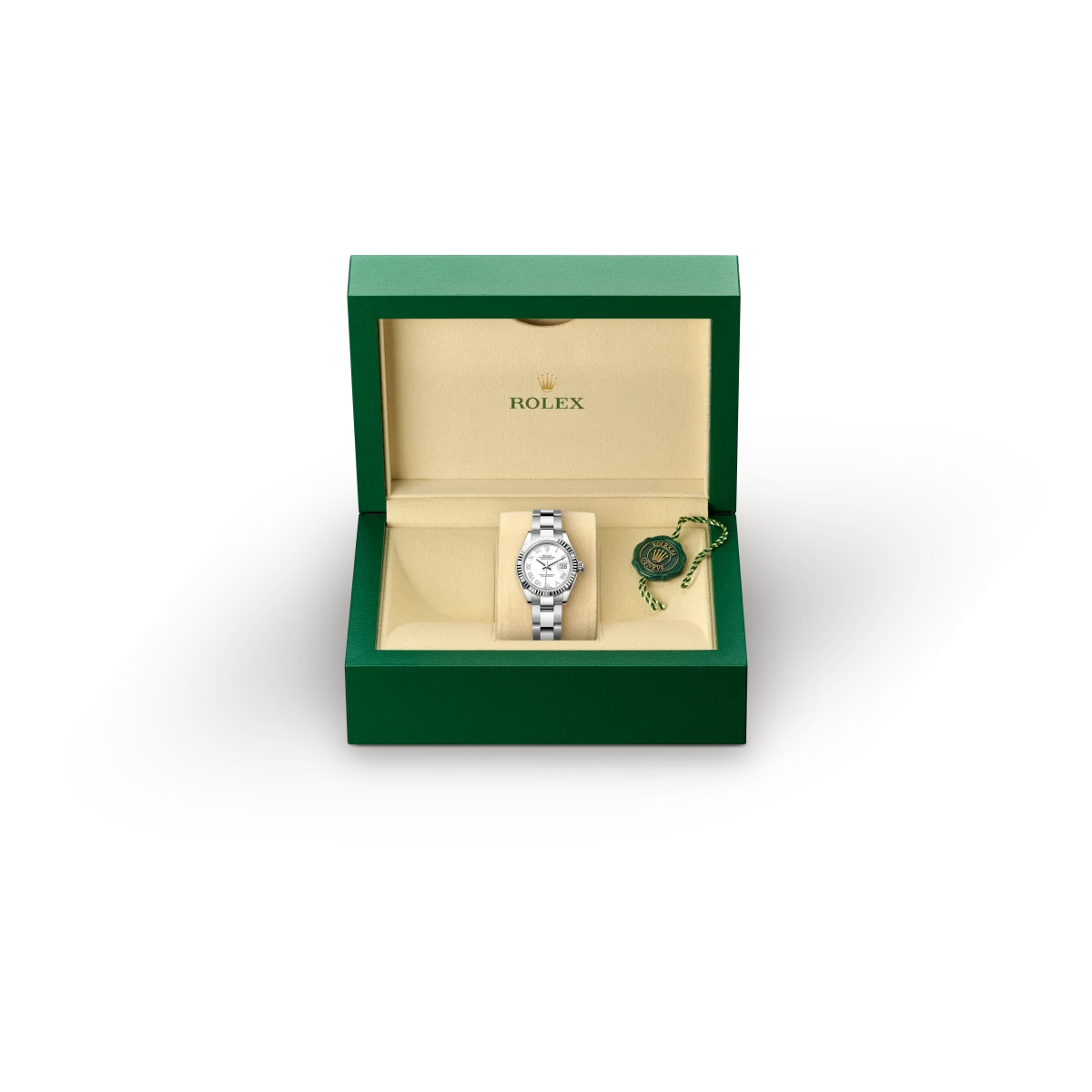 Rolex Lady-Datejust, Biały Rolesor – połączenie stali Oystersteel z białym złotem, M279174-0020 - W.KRUK